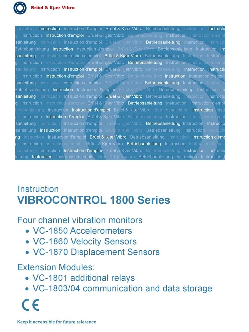 BRUEL & KJAER VIBROCONTROL 1800 Series User manual