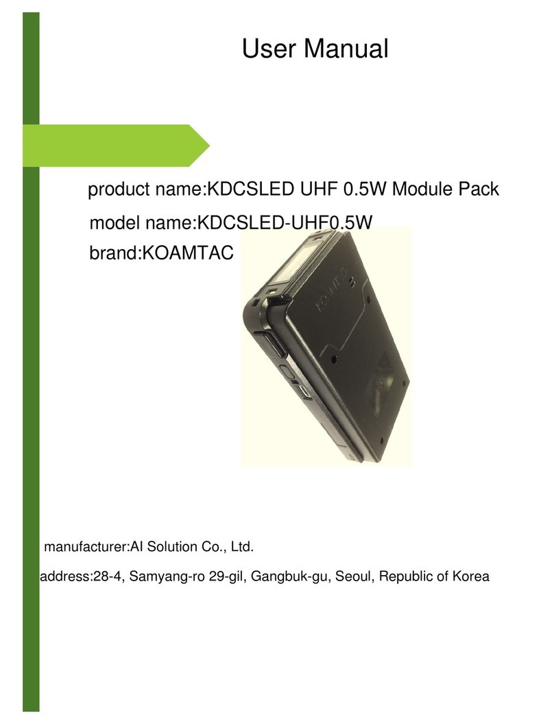 KoamTac KDCSLED-UHF0.5W User manual