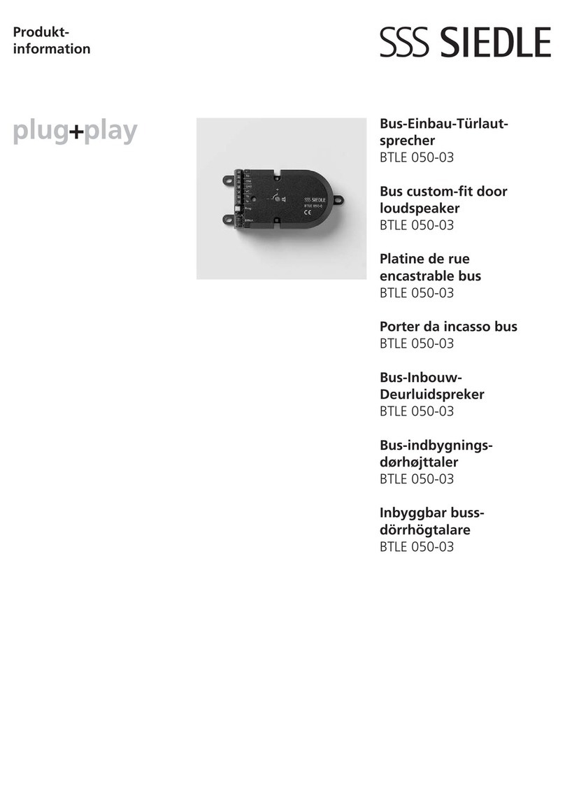 SSS Siedle BTLE 050-03 User manual