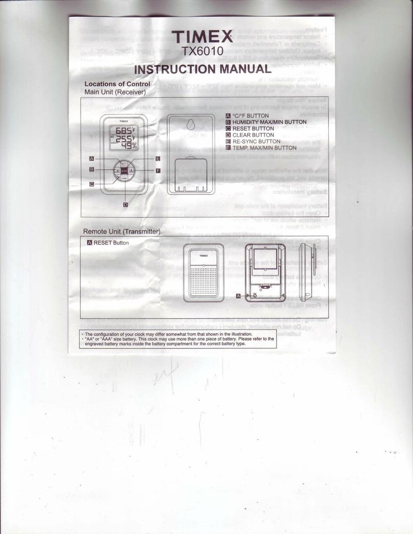 Timex TX6010 instruction manual