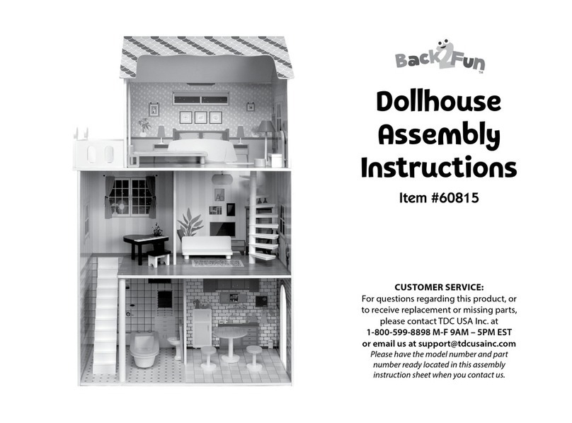TDC Back2Fun Dollhouse Assembly instructions