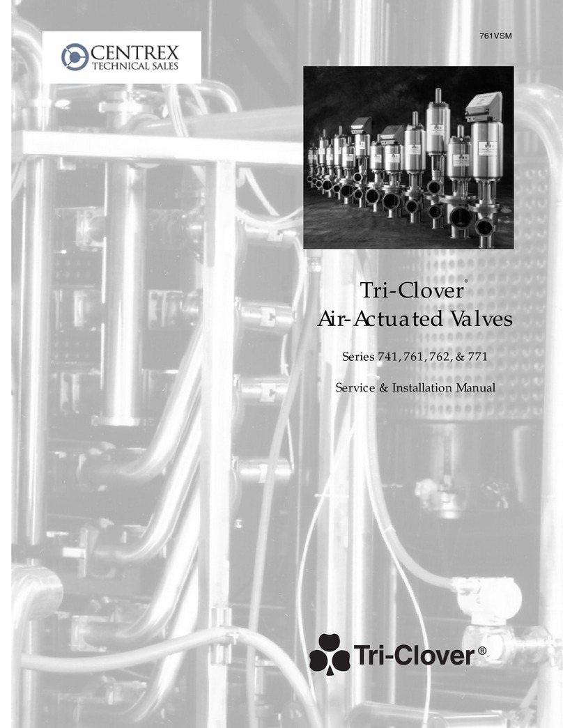 Tri-Clover 741 Series Service & installation manual