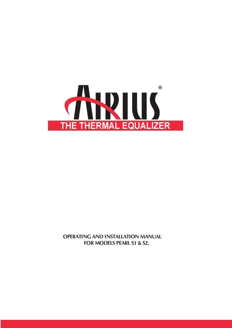 Airius PEARL S1 OPERATING AND INSTALLATION Manual