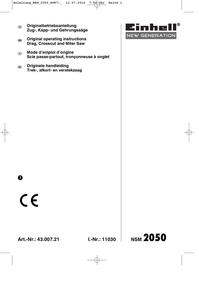 EINHELL NEW GENERATION NSM 2050 Original operating instructions
