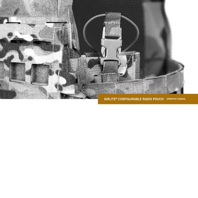 Crye Precision AIRLITE CONFIGURABLE RADIO POUCH Operator's manual