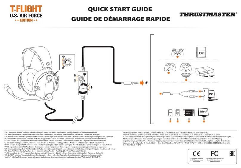 Thrustmaster T.FLIGHT U.S. AIR FORCE EDITION quick start guide
