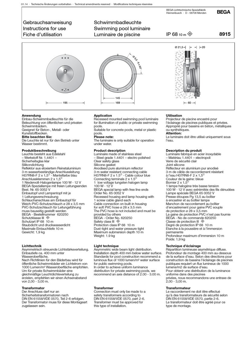 BEGA 8915 Instructions for use