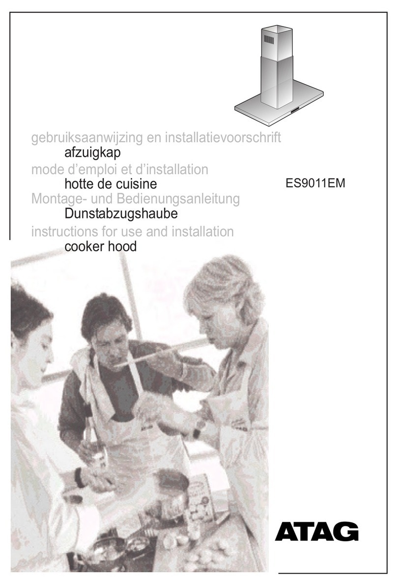 Atag ES9011EM Instructions for use and installation