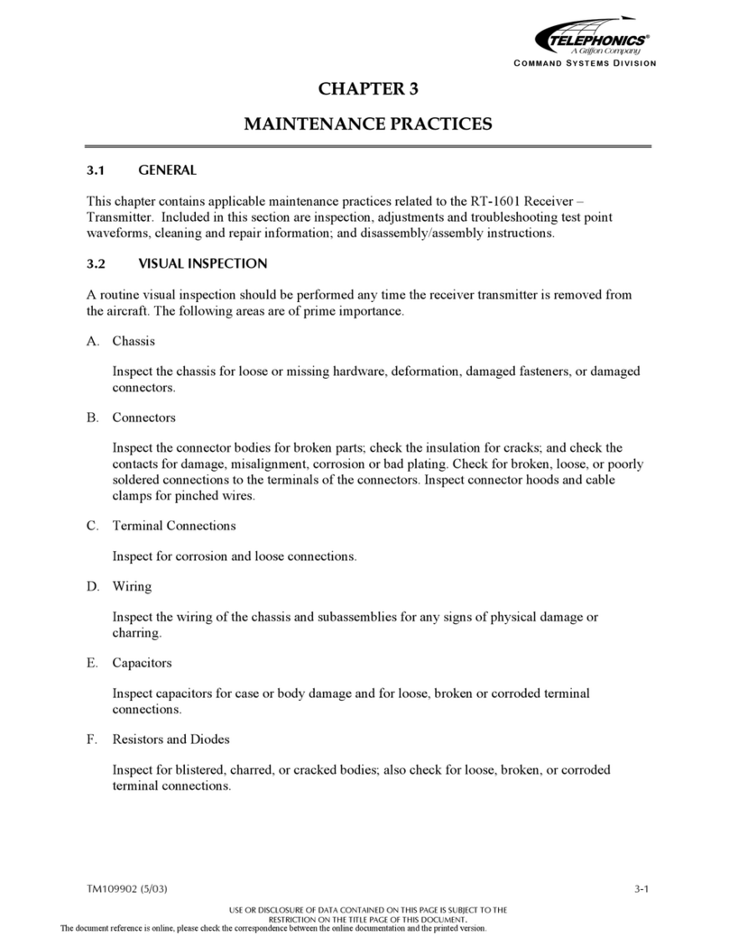 Telephonics RT-1601 Maintenance practices