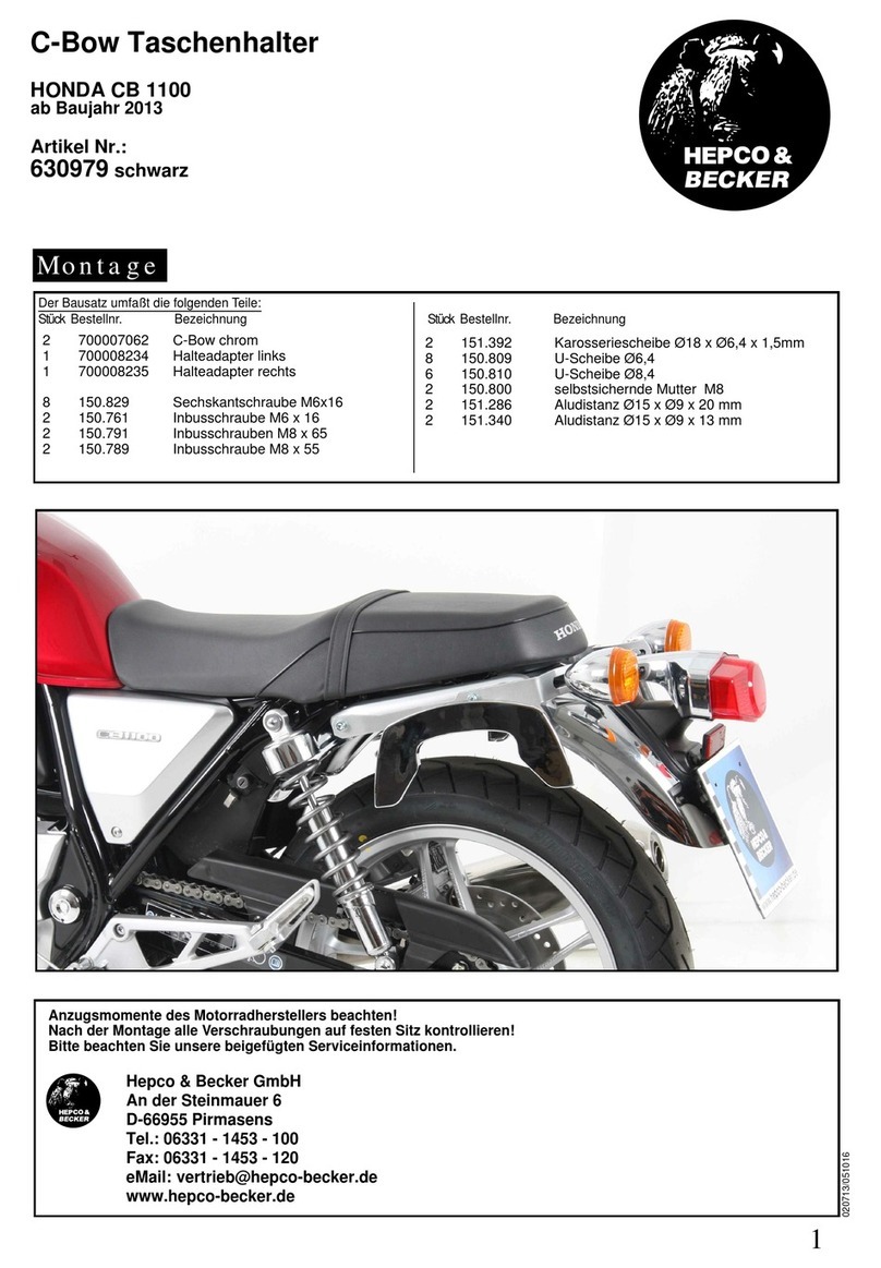 hepco & becker 630979 Installation guide hepco & becker 630979 Installation guide