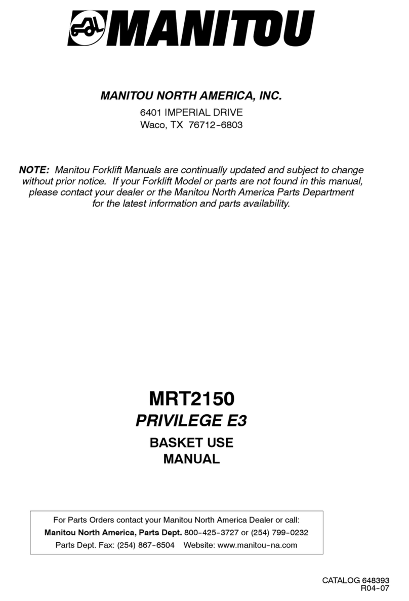 Manitou PRIVILEGE E3 Use manual