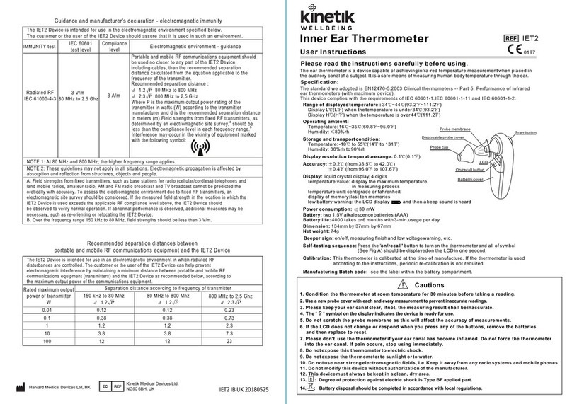 Kinetik IET2 User instructions
