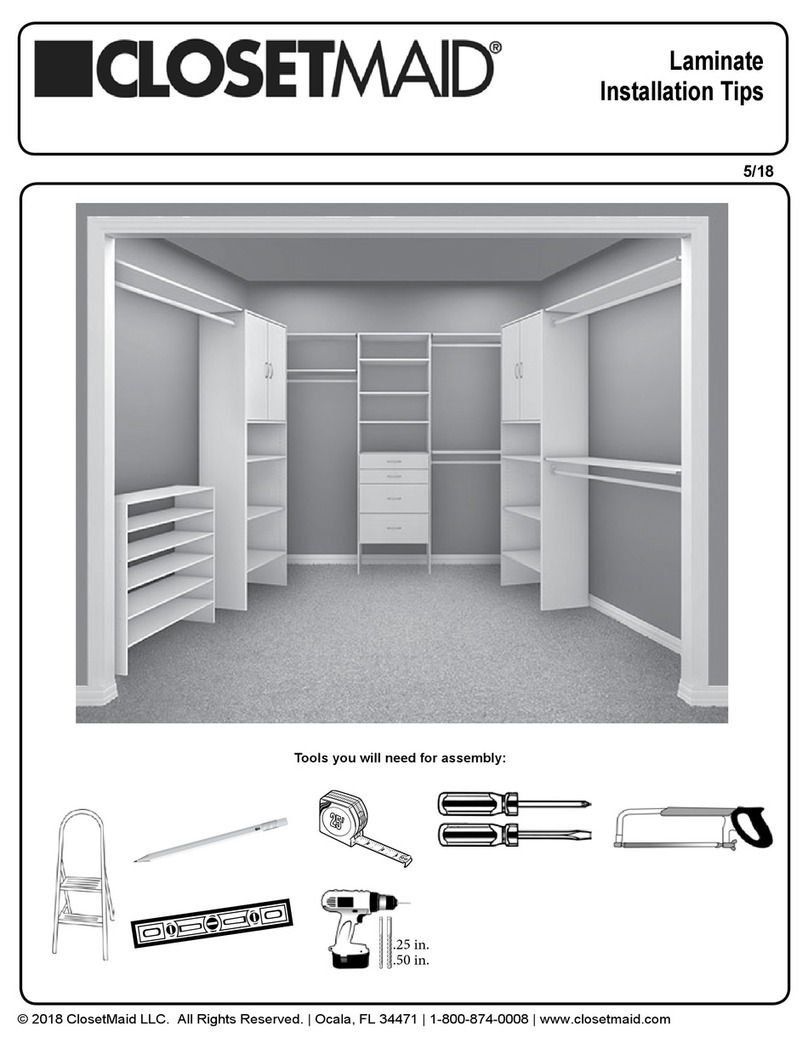 Closet Maid Laminate Assembly instructions