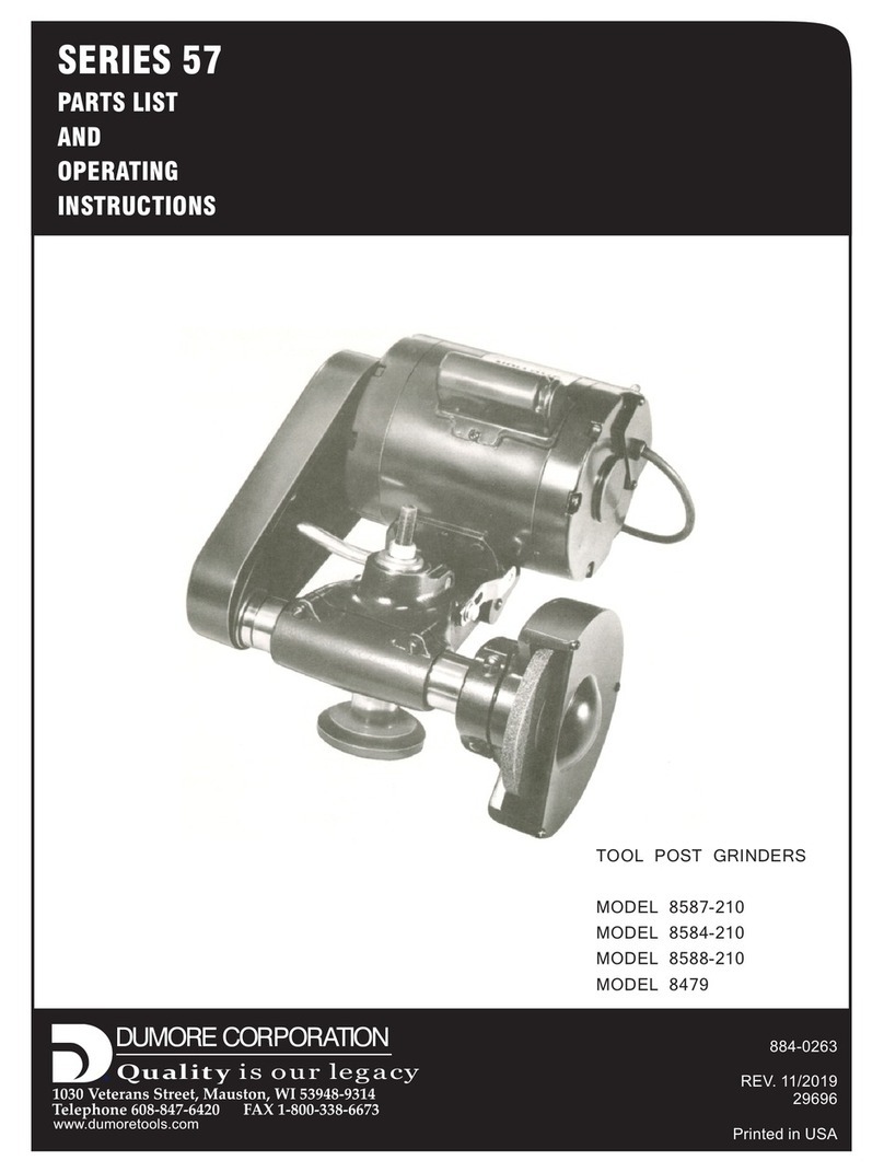 dumore 57 Series Parts list and operating instructions