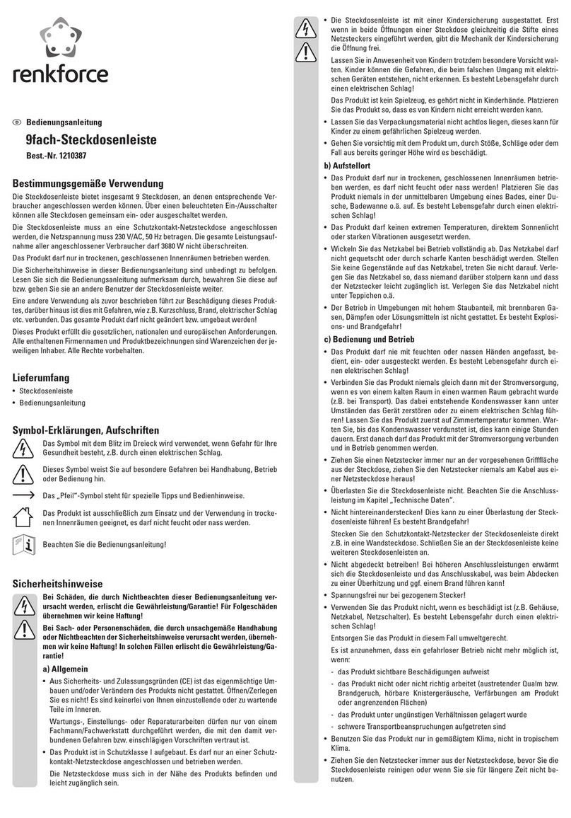 Renkforce 1210387 operating instructions