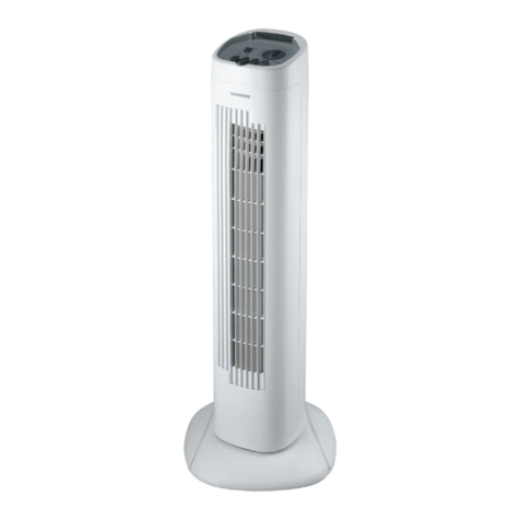 Melissa Tower Ventilator 671-117 User manual