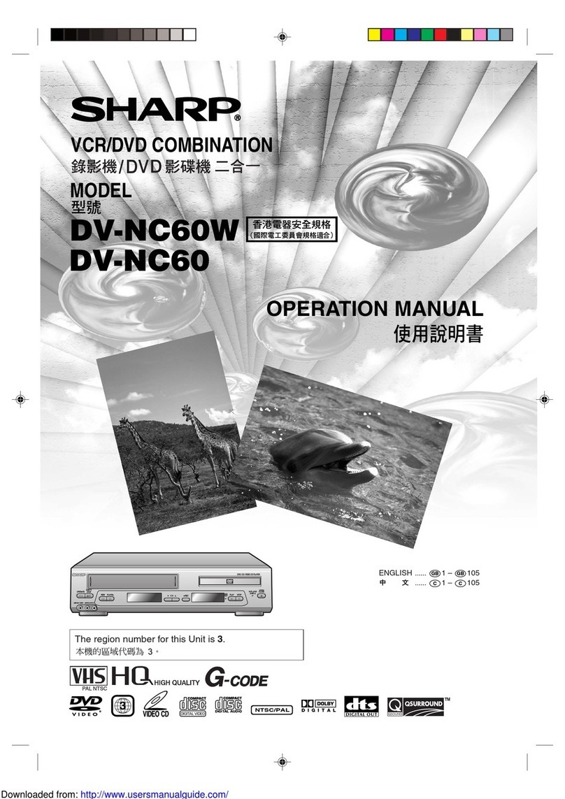 Sharp DV-NC60W User manual