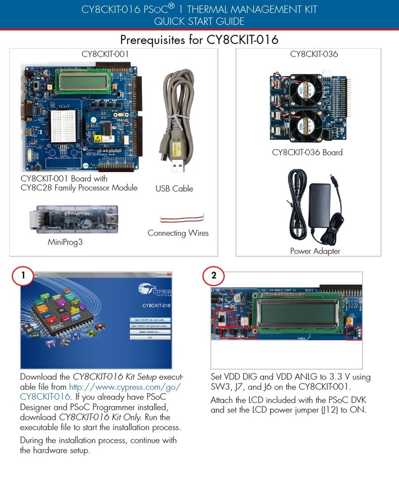 Cypress CY8CKIT-016 User manual