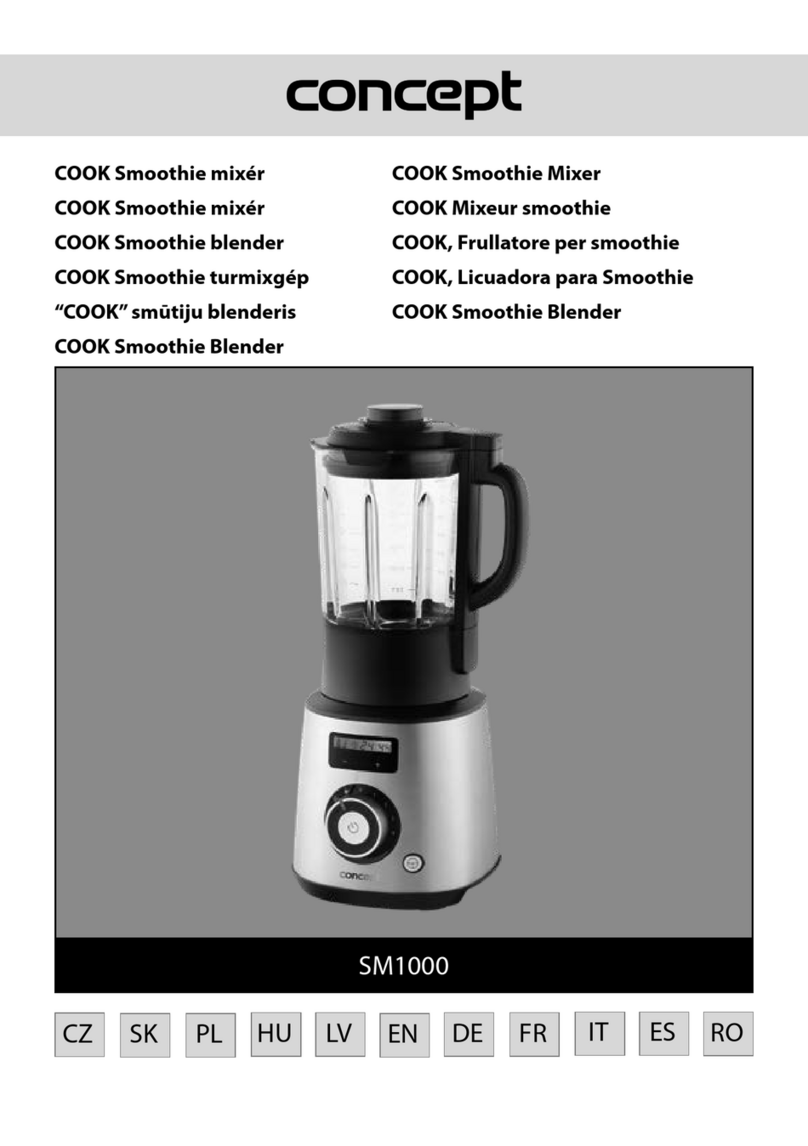 Concept2 COOK SM1000 manual