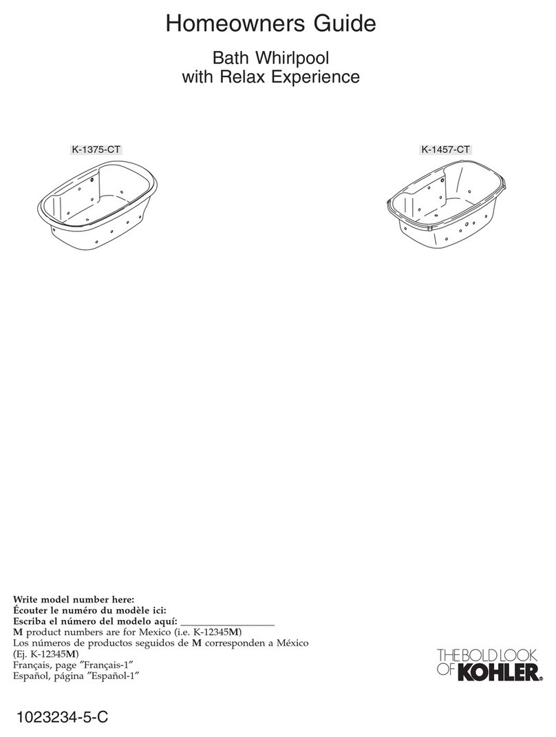 Kohler K-1375-CT Assembly instructions Kohler K-1375-CT Assembly instructions
