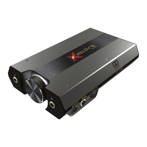 Creative Sound BlasterX G6 User manual