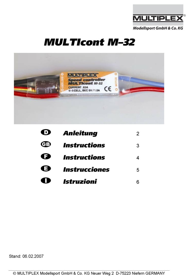 Multiplex MULTIcont M–32 Operation instructions Multiplex MULTIcont M–32 Operation instructions