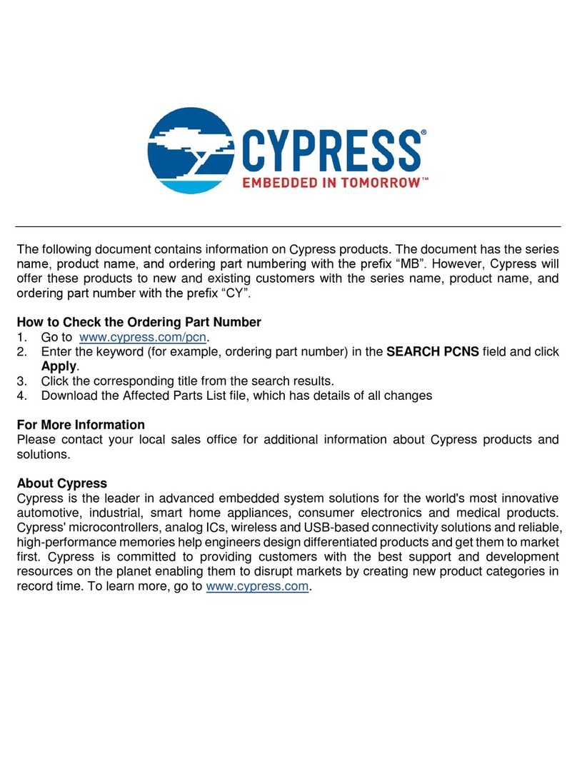 Cypress AN204772 manual
