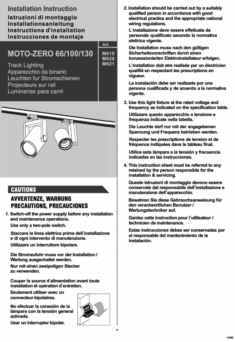 FormaLighting MOTO-ZERO 66 Installation instruction