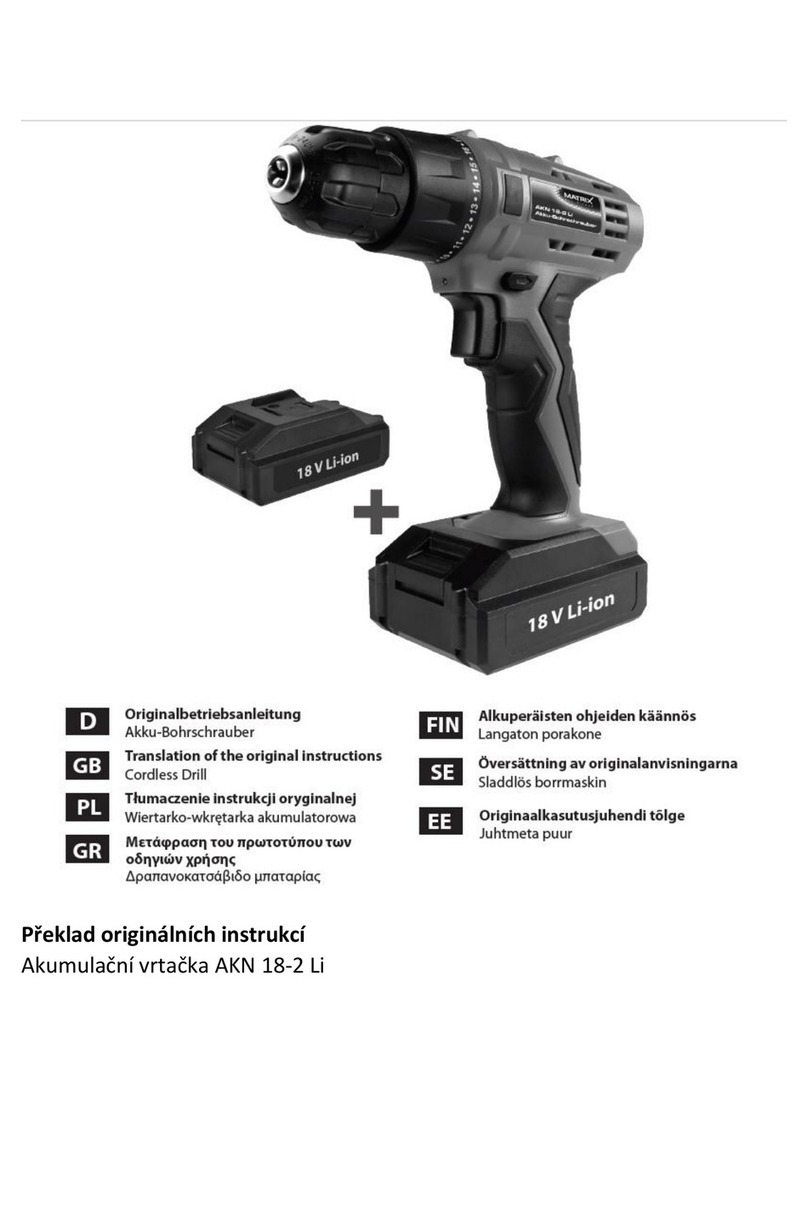 Matrix AKN 18-2 Li Translation of the original instructions