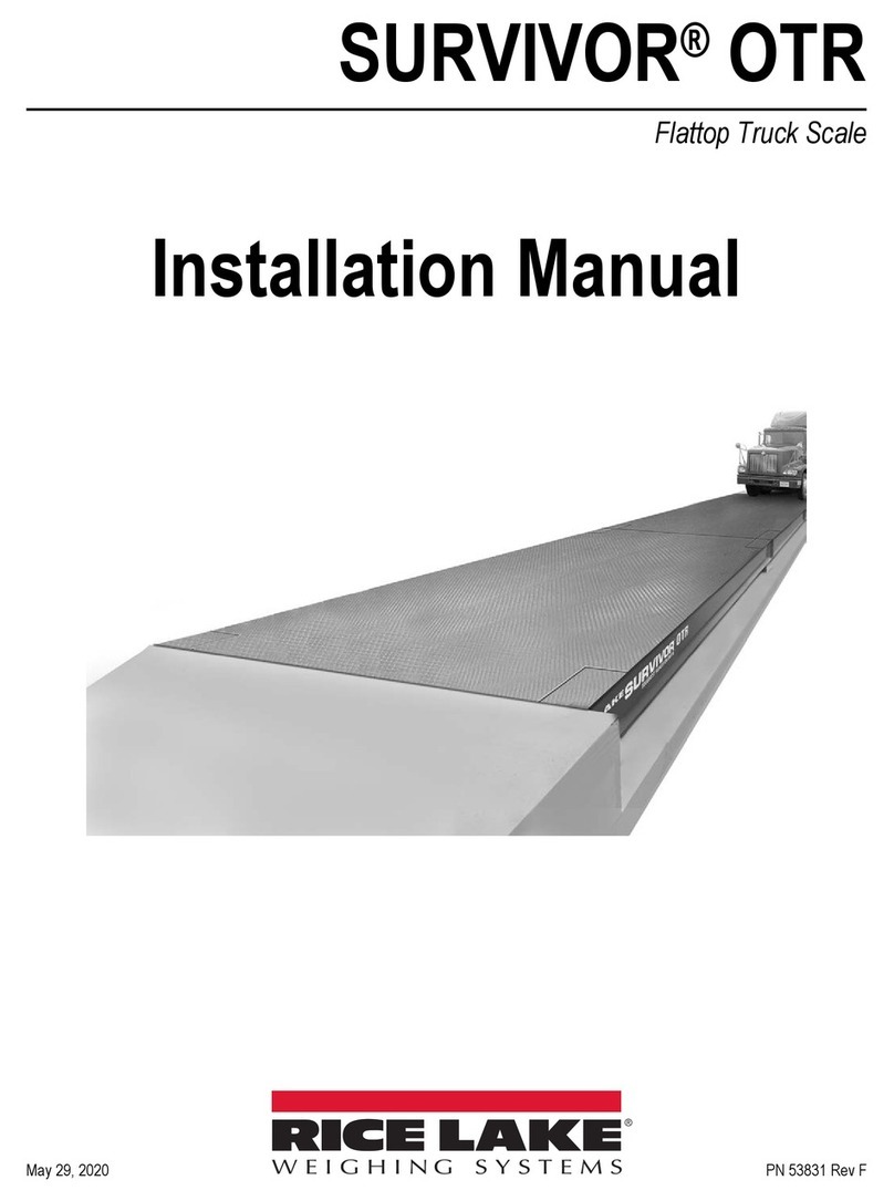 Rice Lake SURVIVOR OTR Series User manual
