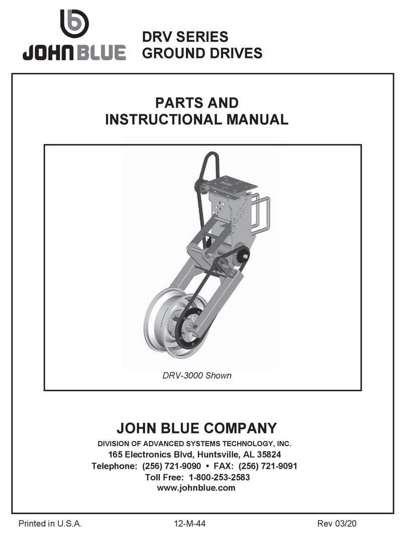 JOHN BLUE DRV Series User manual
