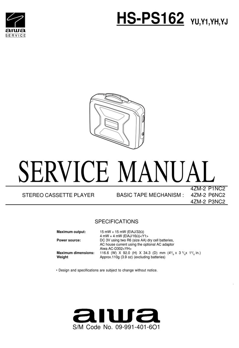 Aiwa HS-PS162 User manual