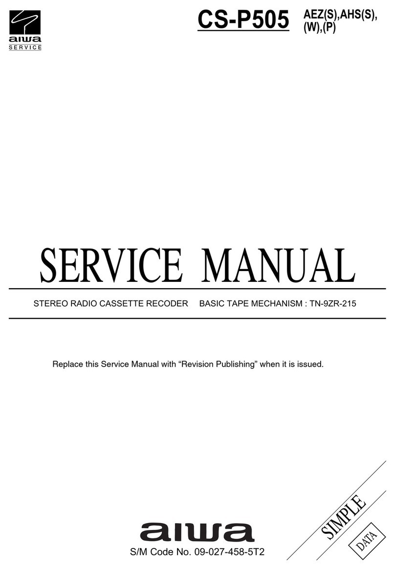 Aiwa CS-P505 AEZ Service manual