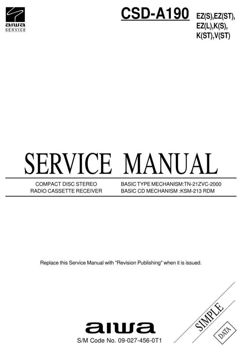 Aiwa CSD-A190 EZ Service manual