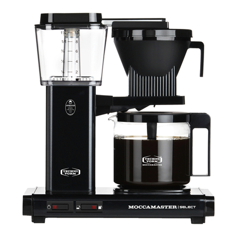 Technivorm MOCCAMASTER KBG User manual
