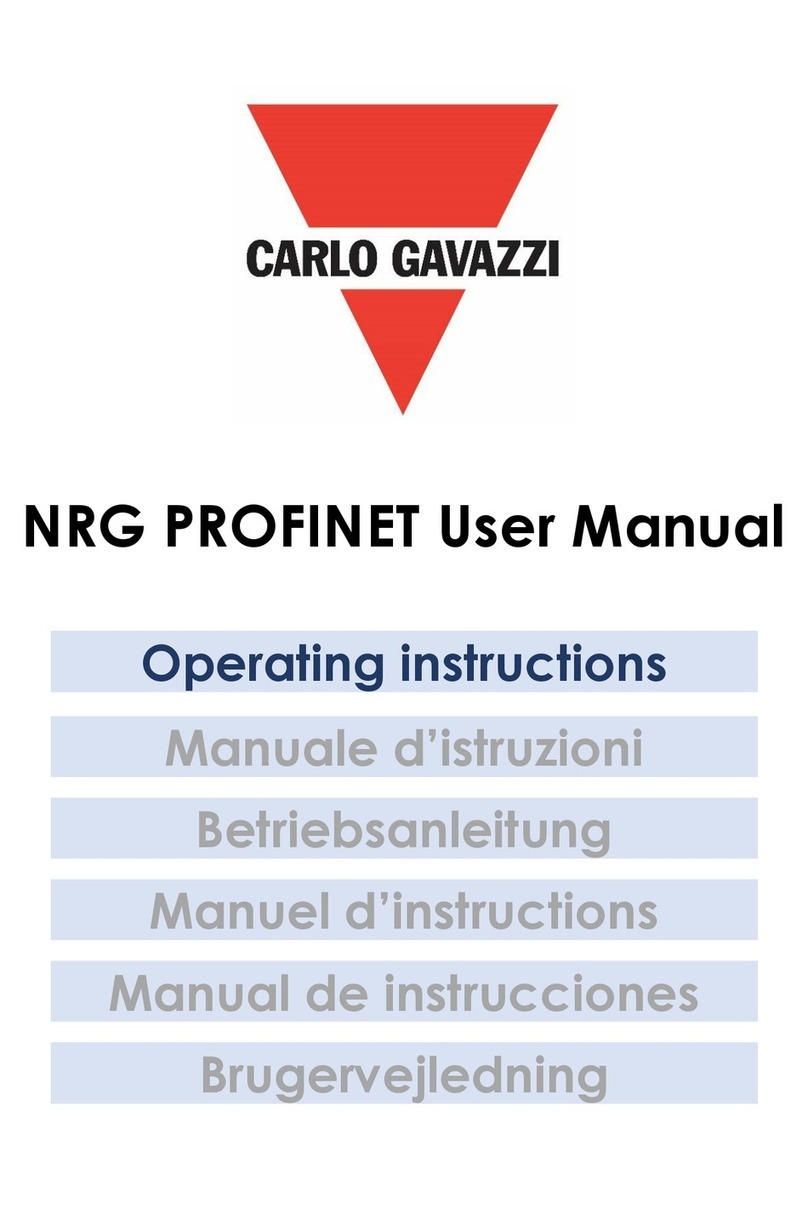 CARLO GAVAZZI NRGC Series user manual