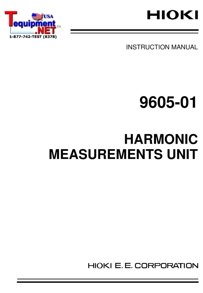 Hioki 9605-01 instruction manual