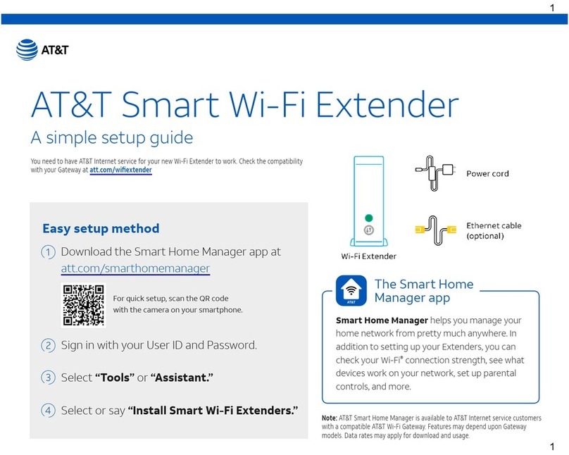 AT&T Smart Wi-Fi Extender User manual