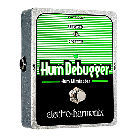 Electro-Harmonix XO HUM DEBUGGER User manual Electro-Harmonix XO HUM DEBUGGER User manual