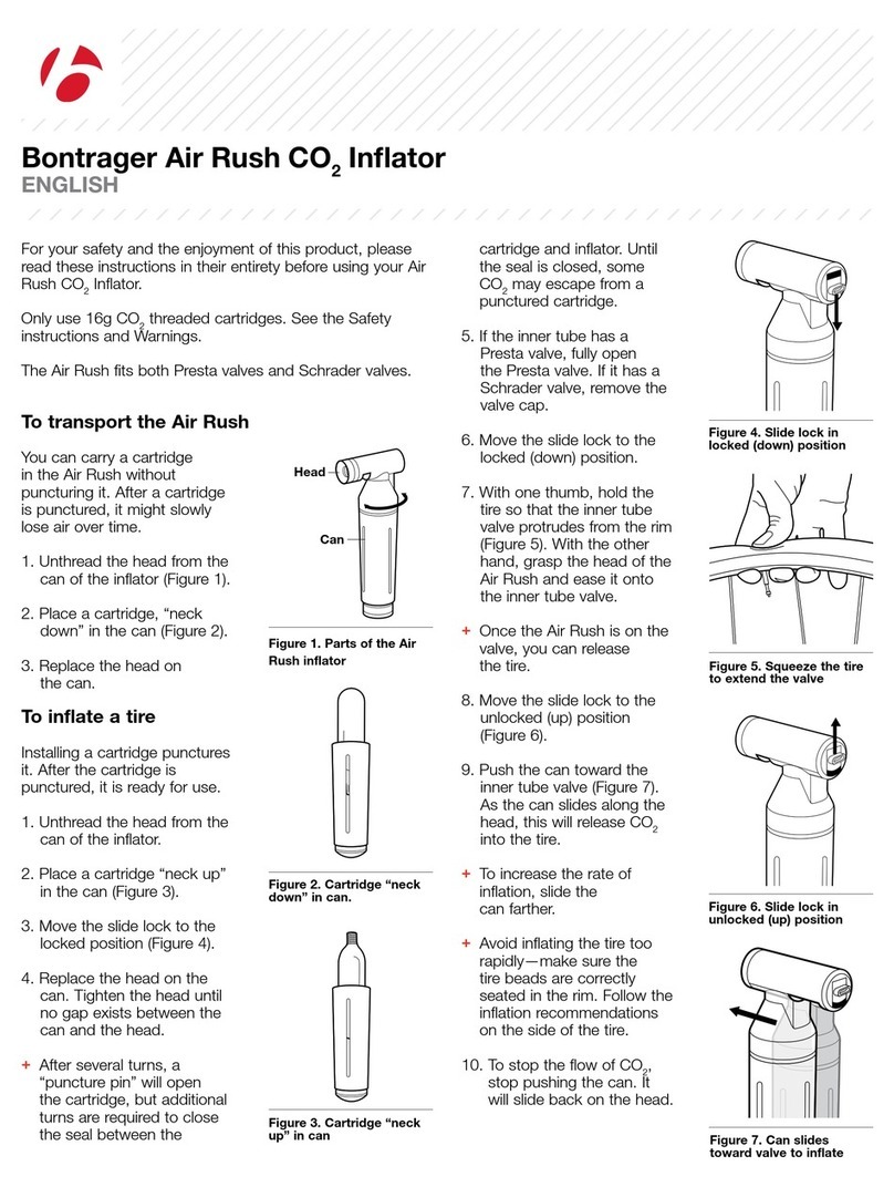 Trek Bicycle Bontrager Air Rush CO2 Inflator manual