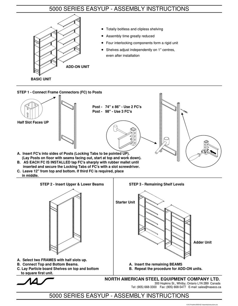 NASAB Easyup 5000 Series Assembly instructions NASAB Easyup 5000 Series Assembly instructions