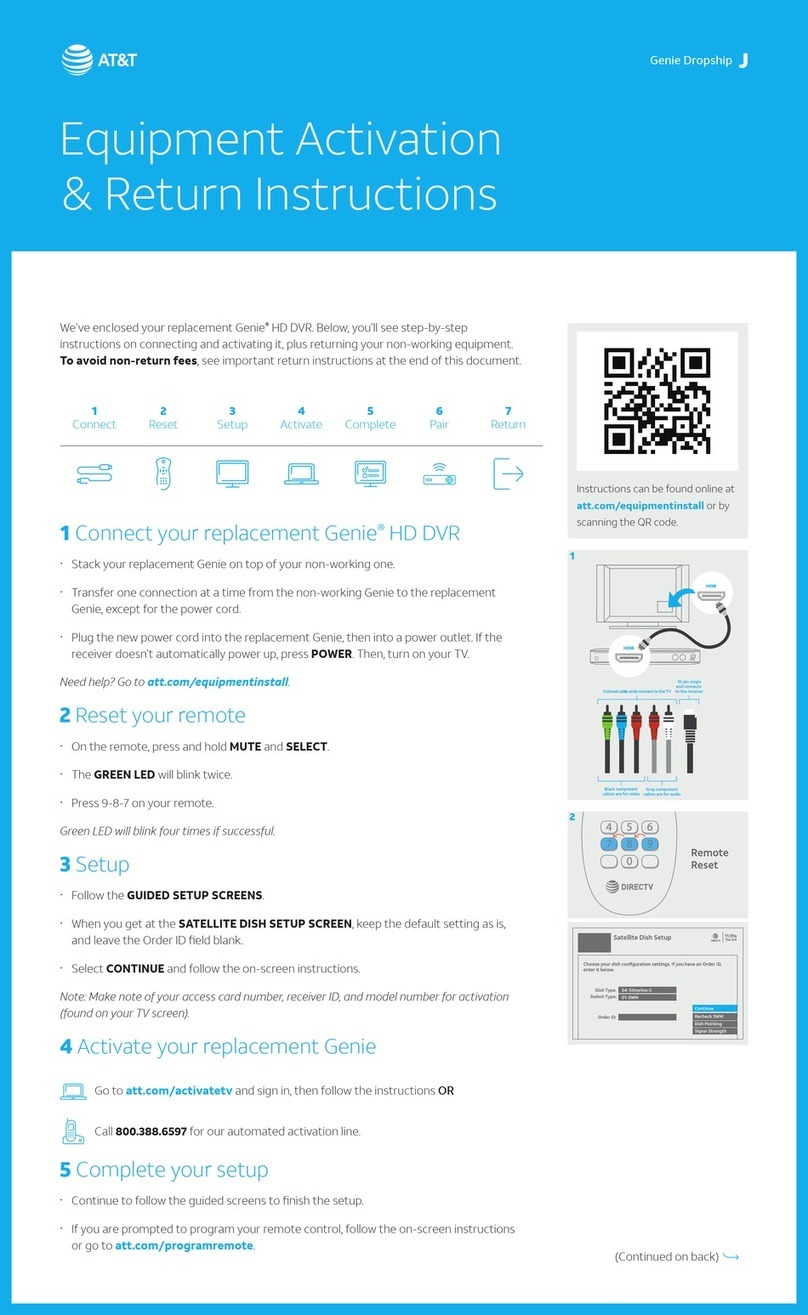 AT&T Genie Activation Instructions
