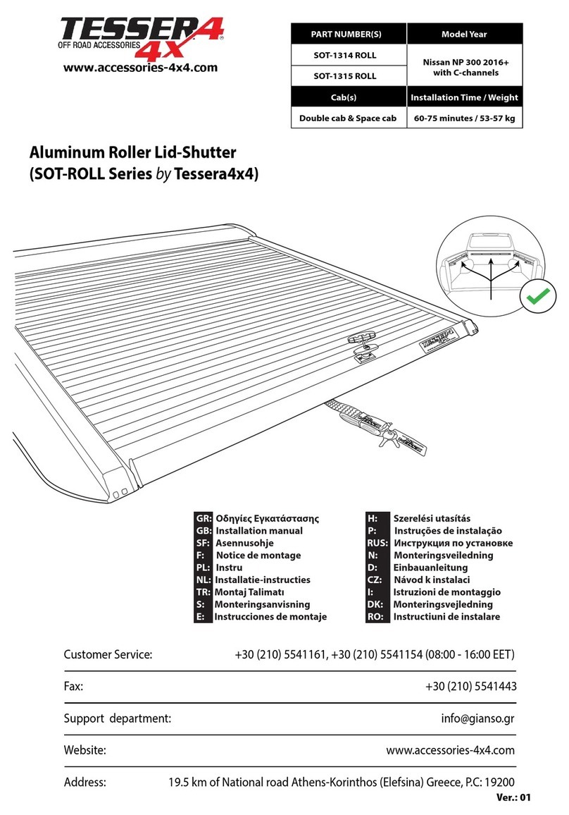 Tessera4x4 SOT-ROLL Series installation manual