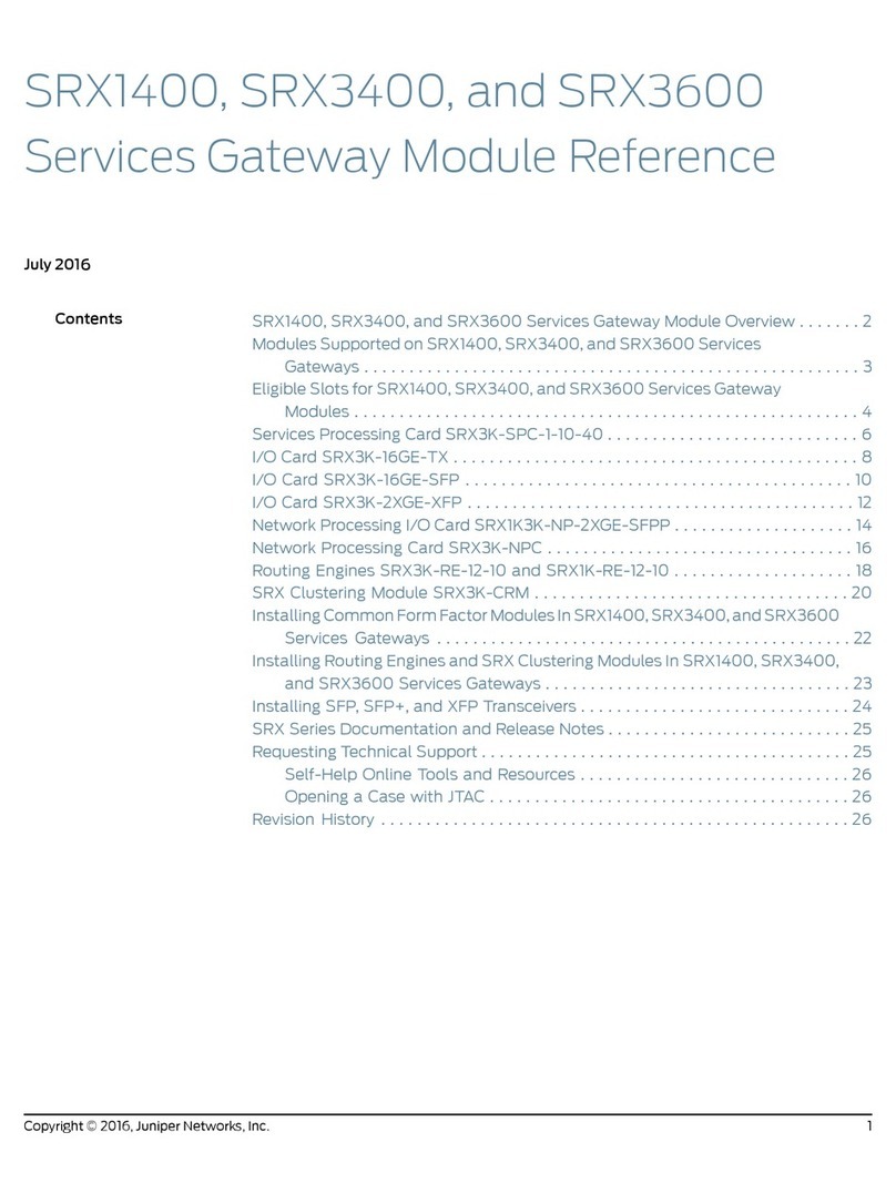 Juniper SRX 1400 SERVICES GATEWAY - manual