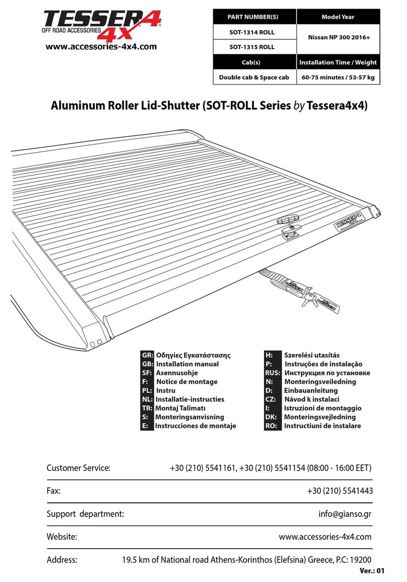Tessera4x4 SOT-ROLL Series installation manual