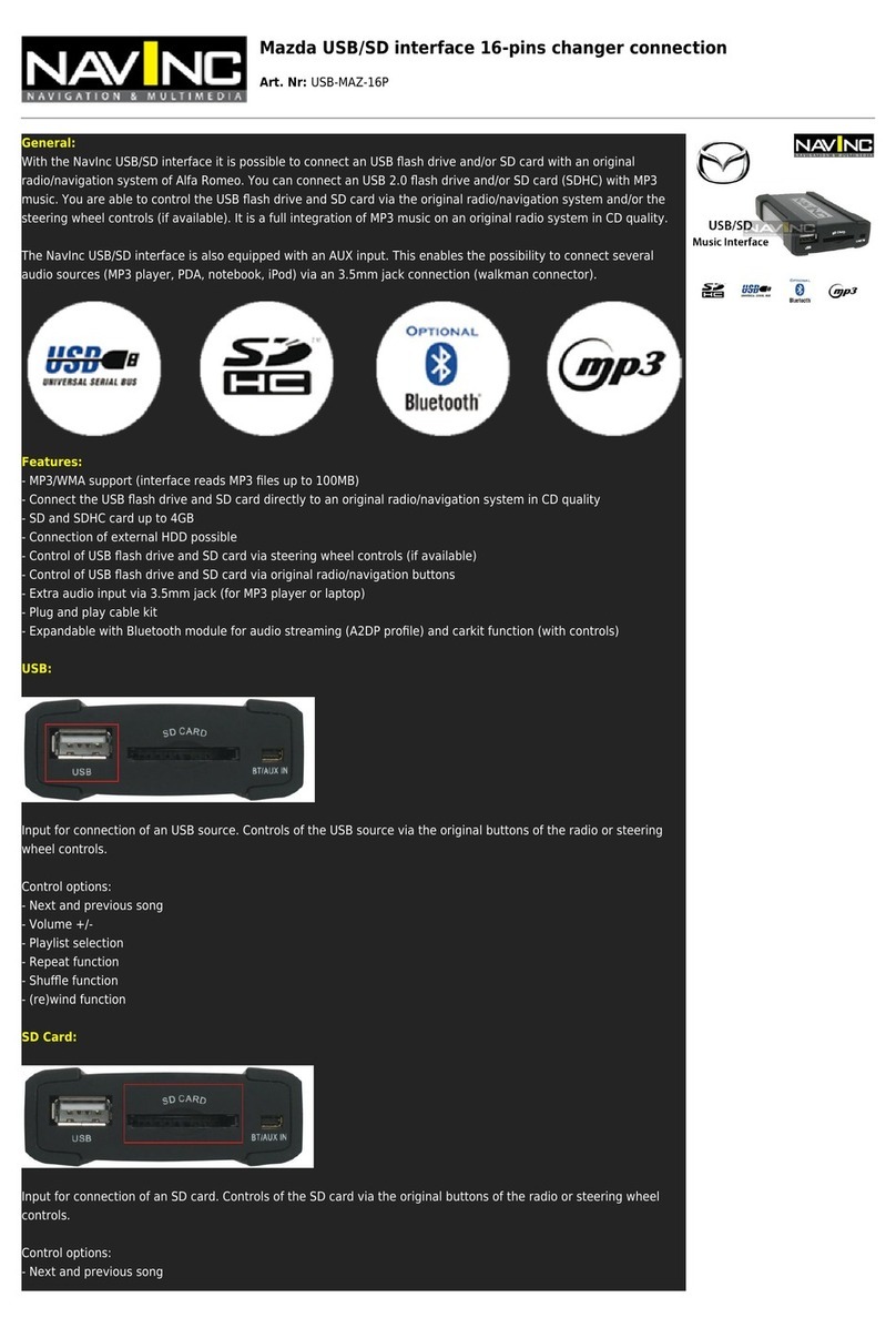 NavInc USB-MAZ-16P quick start guide