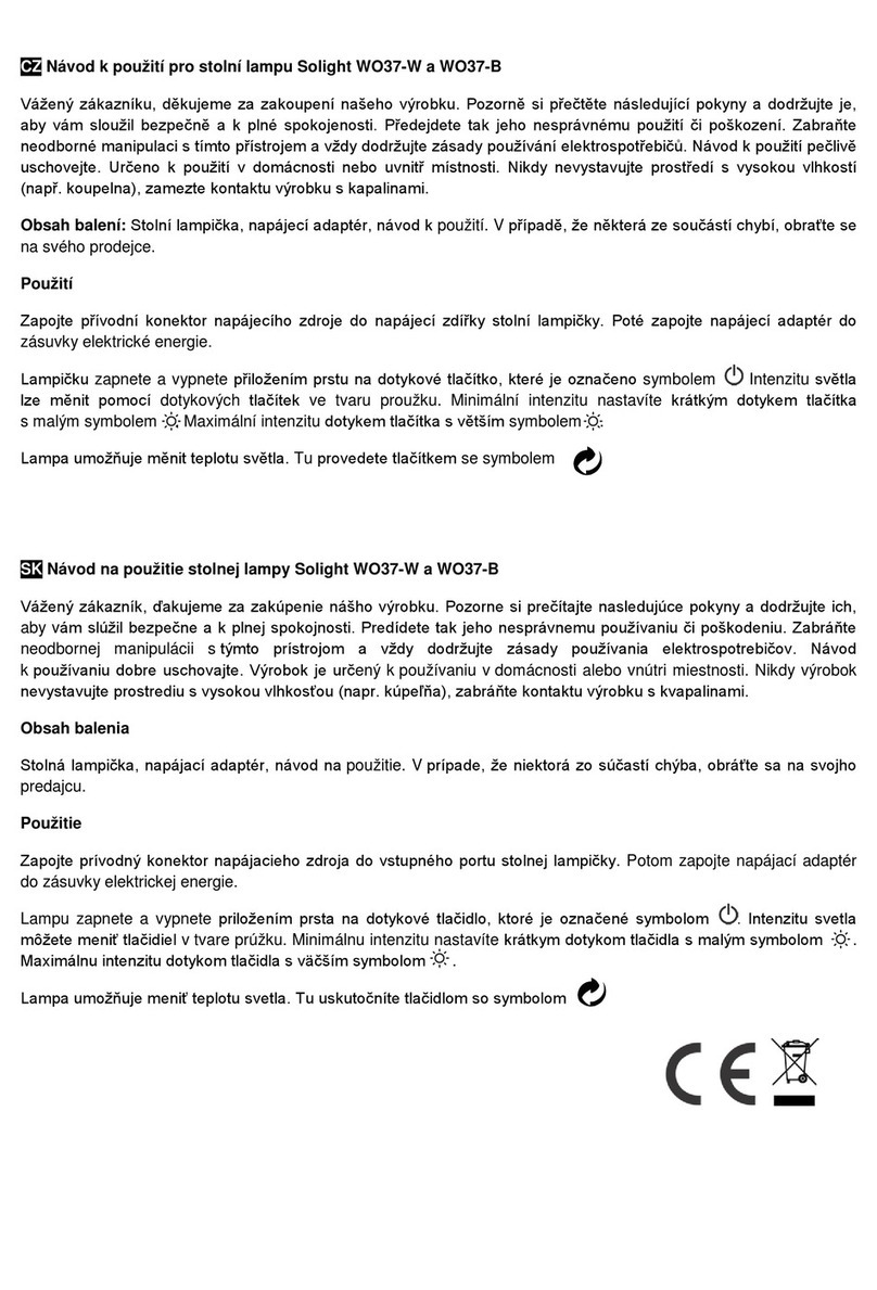Solight WO37-W operating instructions