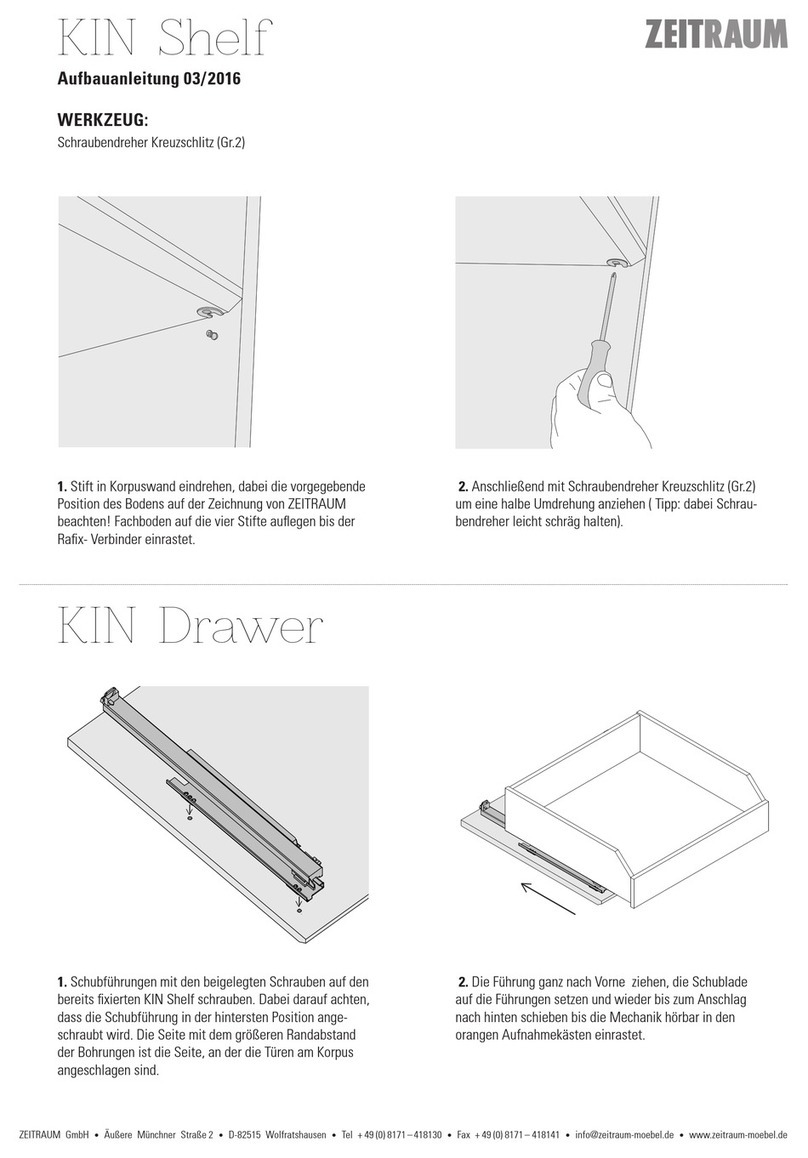 ZEITRAUM KIN Shelf Assembly instruction