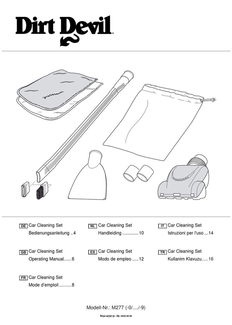 Dirt Devil M277 Series operating manual