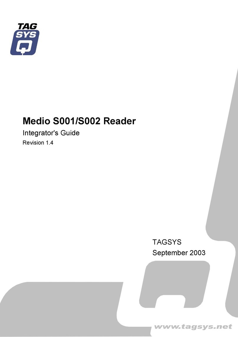 Tag sys Medio S001 Integrator guide